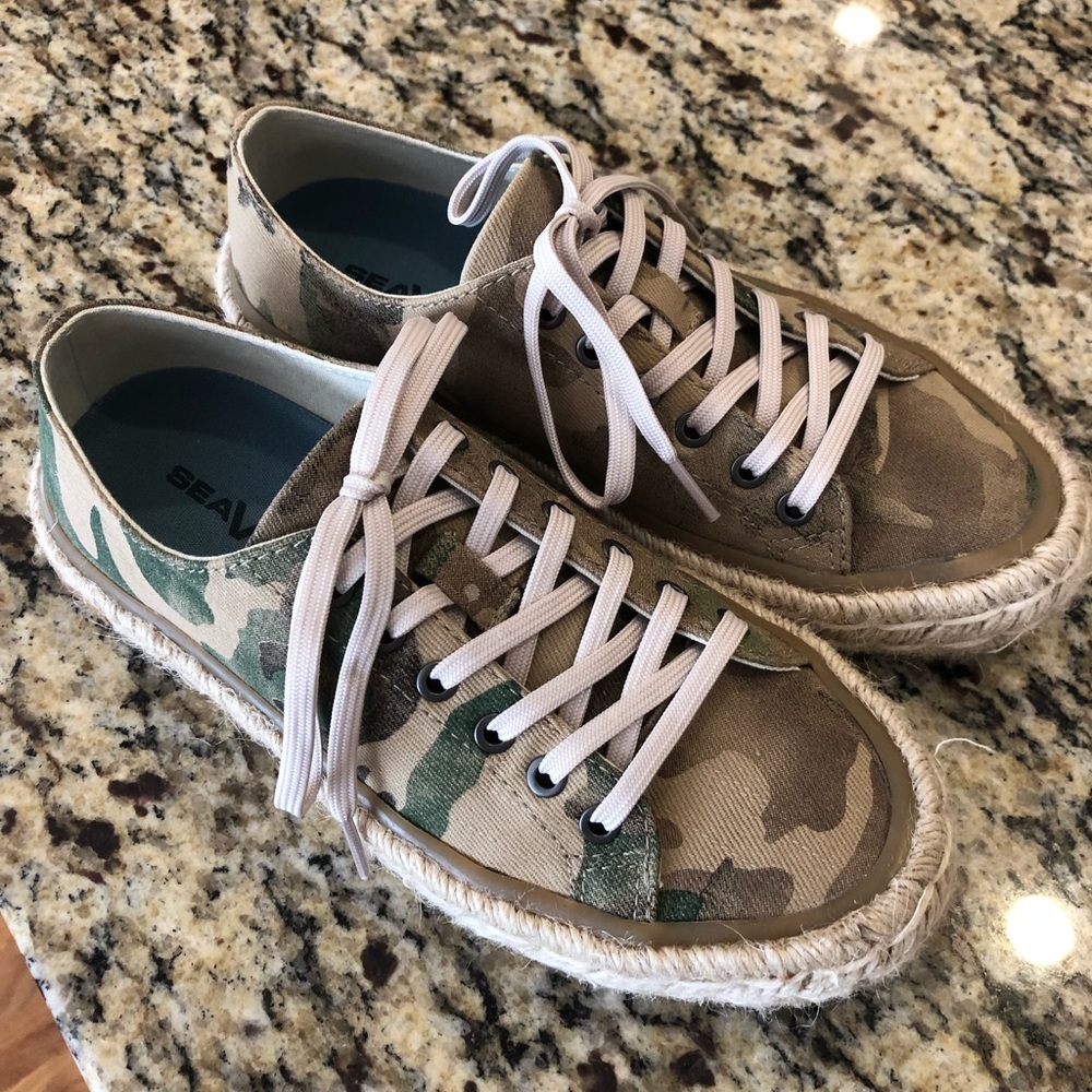 seaVees Coronado Espadrille Khaki Camo